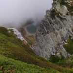 scorcio nebbioso sul lago Tempesta