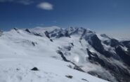 Il Monte Rosa visto dall'anticima della Gobba di Rollin.