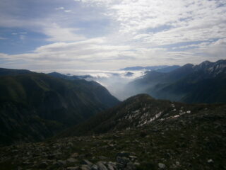 nuvole fotogeniche verso valle