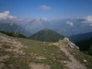 dal colle, il monte Cros (al centro)