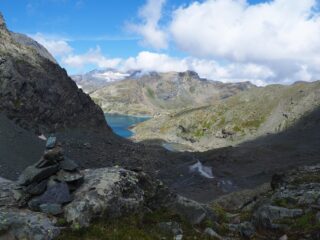Da sotto il Colle Altare sguardo verso il Lago della Rossa, la Cresta del Fort ed il Gruppo della Ciamarella.