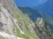 Percorso dal rif. Chiggiato verso Sentiero Alpini Battaglinone Cadore