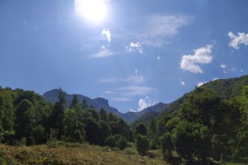 Rientro e panoramica col sole