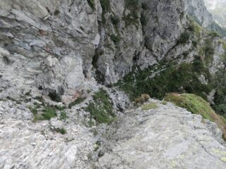 Passaggio critico visto da monte