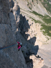 Marcella arriva alla sosta di L9, indubbiamente un bel balcone panoramico