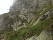 Il tratto attrezzato alla partenza del D52