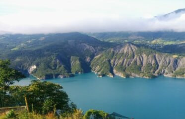 Vista del lago dall'alto
