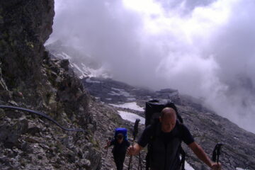Appena partiti poco sopra gli impianti di  P.so Monte Moro.