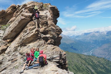 Passaggio esposto dopo l' anticima