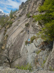 Ponte tibetano in partenza
