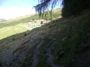 in vista degli impianti a valle Basse Tete