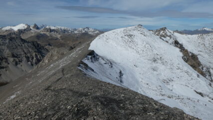cresta verso quota 3047 e l'Argentiere