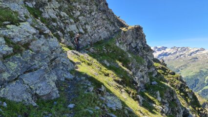 il primo tratto della cresta NO del Colmet