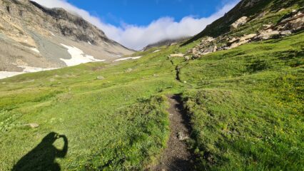 il bel vallone che porta al Col Vaudet
