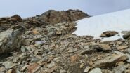 la parte finale di cresta prima della cima