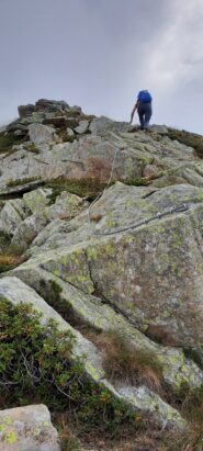 in cresta verso Punta Rama