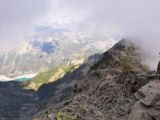 Il lago di Ceresole dalla cima.