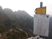 Indicazioni al Pian Serrada.