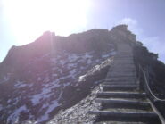 scalinata verso la vetta