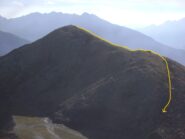 discesa dalla Tete Basse