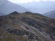 restando sotto cresta si punta direttamente alla vera cima