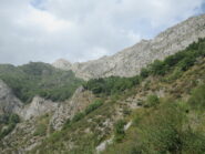 La cima da sotto