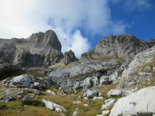 Cime delle Saline e Masche con pendii di salita