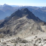 la vetta scendendo dal Gran Roc