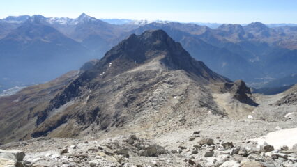 la vetta scendendo dal Gran Roc
