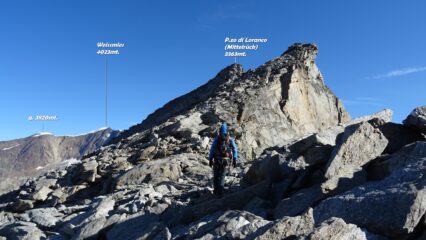 Poco dopo essere usciti al Sonnigpass 3147mt. ,si continua sul lato Svizzero.