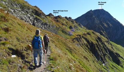 Ultimo tratto che sale verso la Bassa del Lago Scuro 2501mt.