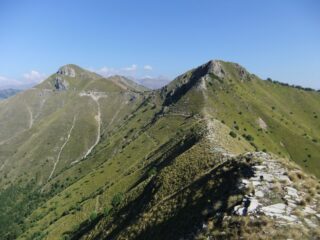 Crinale con Cime de Gonella e Pointe de Ventabren