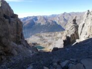 il versante Valle Stura con il lago di Roburent inferiore