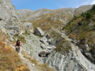 Nella metà inferiore il percorso si fa più tecnico