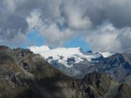 il Gruppo del Monte Rosa visto dalla dorsale di salita al Monte Morion