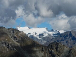 il Gruppo del Monte Rosa visto dalla dorsale di salita al Monte Morion