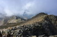 La cresta SO della Testa Gias dei Laghi dalla vetta
