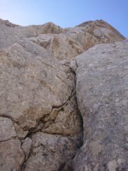 Tratto a spit, difficoltà intorno al 4.