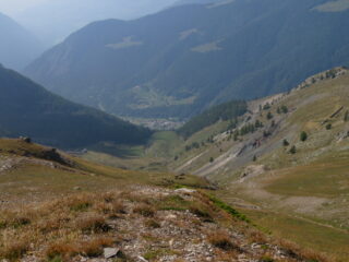 vista su Ollomont dalla P.ta Cornet