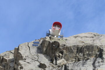 il bivacco da appena prima dell'ultimo tratto attrezzato