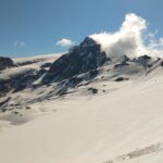 Quasi arrivati alla cresta del Reit, vista verso il Monte Cristallo 
