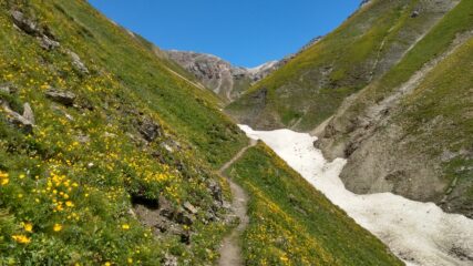 La gola intermedia della val Saliente
