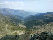Sguardo a valle dalla cima