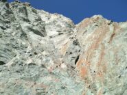 La partenza della via.