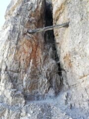 Resti delle vecchie scale della Prima Guerra Mondiale