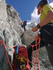 sul tratto spittato, max 3