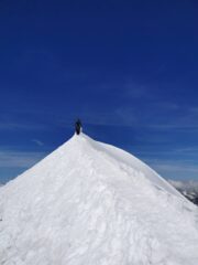 La cresta tra l'Occidentale e il Centrale.