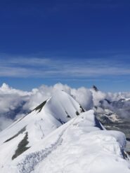 Il Breithorn Occidentale visto dalla vetta del Centrale.
