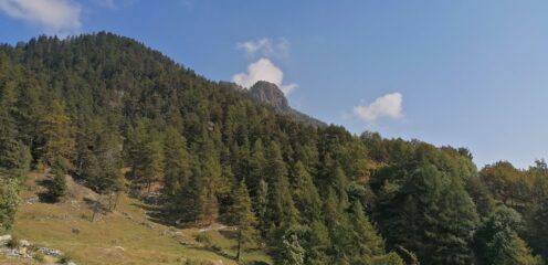 La Tete du Mont vista dalla partenza