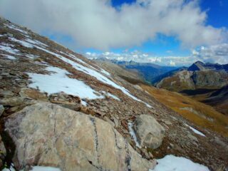 Già poca neve in discesa